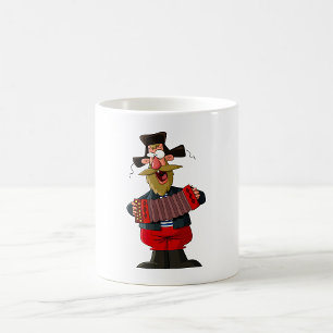 Mug Homme Jouant L'Accordion