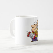 Mug Homme Jouant L'Accordion (Devant gauche)