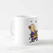 Mug Homme Jouant Une Corne Française (Devant gauche)