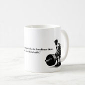 Mug homme lever poids corps constructeur art illustrat (Devant droit)