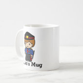 Mug Homme mignon de police avec bâton (Devant gauche)