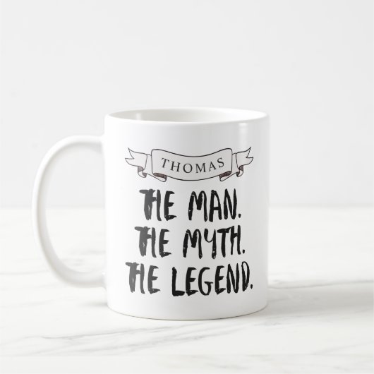 Mug Homme, nom fait sur commande de la légende | de (Gauche)