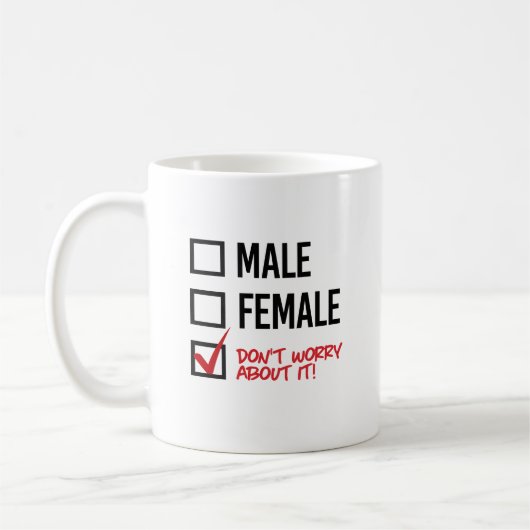 Mug Homme ou Femme ? Ne t'en fais pas (Gauche)