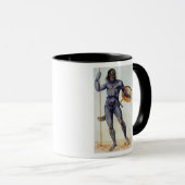 Mug Homme Pictish tenant un bouclier (Devant droit)