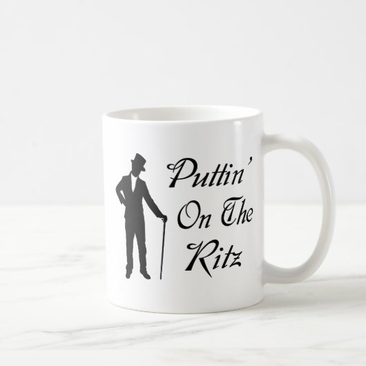 Mug Homme pimpant Puttin sur le Ritz (Droite)