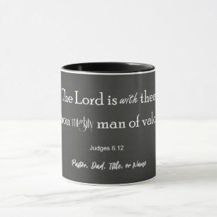 Mug Homme puissant et personnalisé de la vaillance Bib