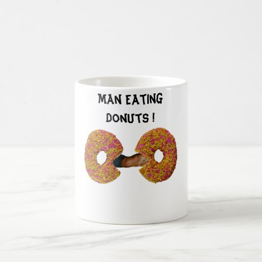 Mug Homme qui mange des donuts ! (Centre)