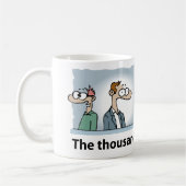 Mug Homme rencontrant un zombie (Gauche)