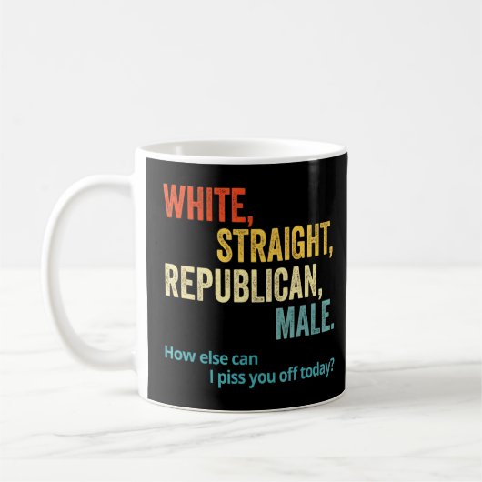 Mug Homme républicain droit blanc - Républicain 1 (Gauche)