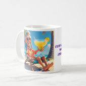 MUG " HOMME RETIRÉ À LA PLAGE " (Devant gauche)
