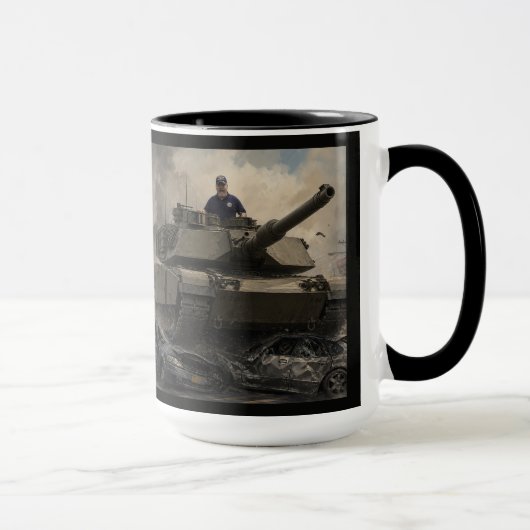 Mug Homme sur char (Droite)