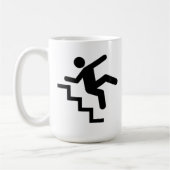 Mug Homme tombant vers le bas les escaliers (Gauche)