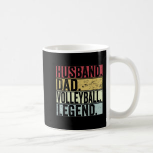 Mug Homme Vintage mari papa volleyball Legend Fun Fat