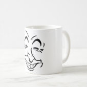 Mug homme, visage, sourire (Devant droit)