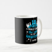 Mug Hommes 18e anniversaire citation cadeaux pour 18 a (Devant droit)