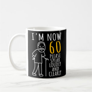 Mug Hommes 60e anniversaire Pour lui, j'ai maintenant