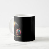 Mug Hommes Éclipse Solaire Chat Éclipse Solaire (Devant gauche)