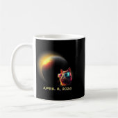 Mug Hommes Éclipse Solaire Chat Éclipse Solaire (Gauche)