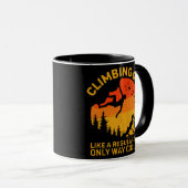 Mug Hommes Escalade Papa Comme Un Papa Rock Climber (Devant droit)