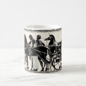 Mug hommes et chevaux romains antiques (Centre)