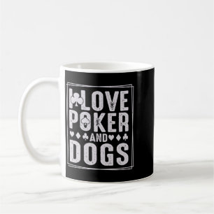 Mug Hommes et chiens drôle jouer carte performance de 