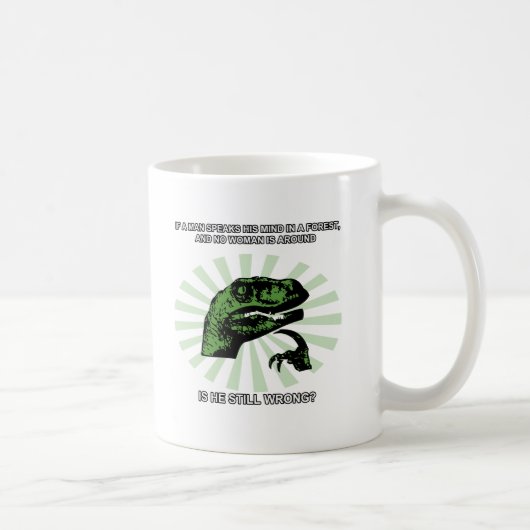 Mug Hommes et femmes de Philosoraptor (Droite)