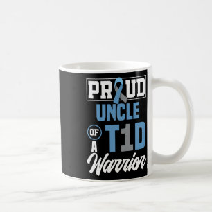 Mug Hommes Fier Oncle D'Un Guerrier T1D Reconnaissant 