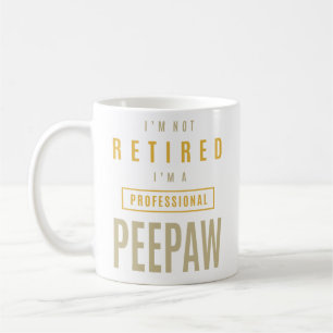 Mug Hommes Je ne suis pas à la retraite Je suis un pro