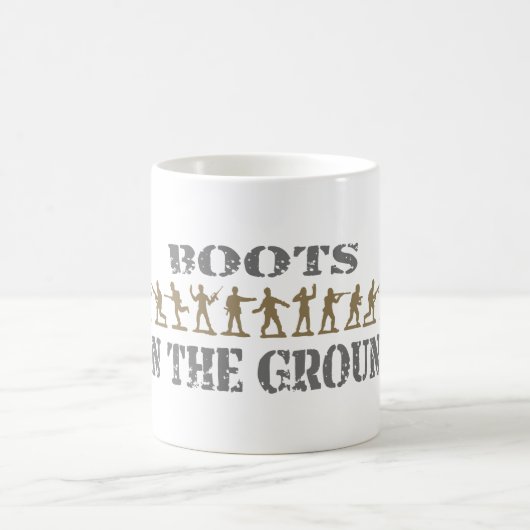 Mug Hommes militaires - Bottes sur le terrain (Centre)