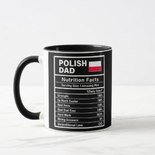 Mug Hommes Polonais Papa Nutrition Fiches Fête des pèr