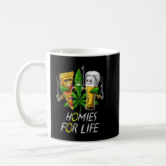 Mug Hommes pour la vie Bière et les bourgeons de mauva (Gauche)