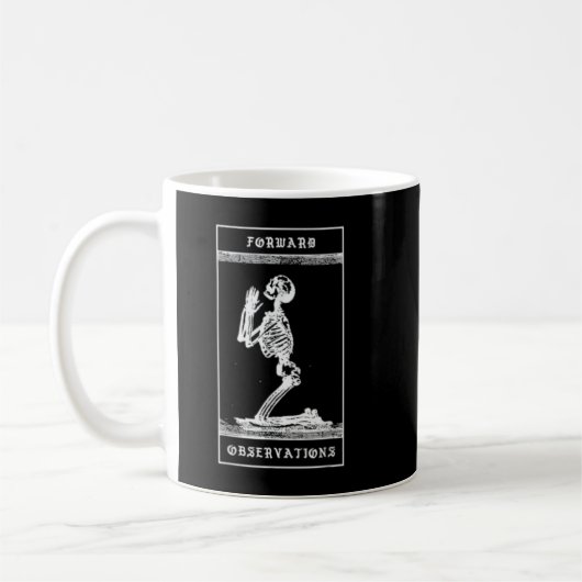 Mug Hommes priant Skeleton avant groupe d'observation  (Gauche)