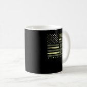 Mug Hommes Promus À Papa Est 2023 Fier Armée Militaire (Devant droit)
