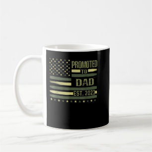 Mug Hommes Promus À Papa Est 2023 Fier Armée Militaire