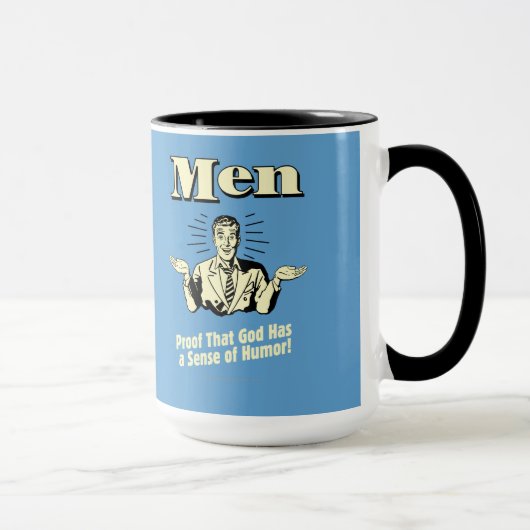 Mug Hommes : Sens De L'Humour (Droite)