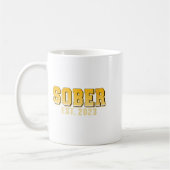 Mug Hommes Sober Est 2023 Redressement Milles Pride (Gauche)