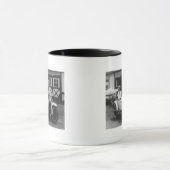 Mug Hommes sur la moto Harley Davidson avec Sidecar (Centre)