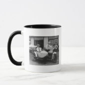 Mug Hommes sur la moto Harley Davidson avec Sidecar (Gauche)