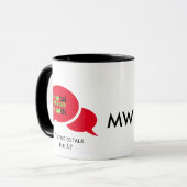 Mug HOMMES SUR MESURE QUI PARLENT DE SANTÉ Mentale MON (Devant gauche)