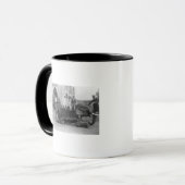 Mug Hommes tenant des éléphants en Inde PhotoInde (Devant gauche)