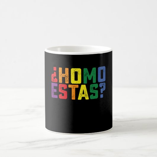 Mug Homo Estas espagnol mexicain drôle Gay pride LGBTQ (Centre)