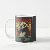 Mug Honey Badger Christmas First Of All Im A Delight F (Gauche)