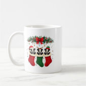 Mug Honey Badger In Christmas Socks Lights Honey Badge (Gauche)