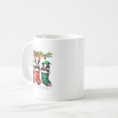 Mug Honey Badger In Christmas Socks Lights Honey Badge (Devant gauche)