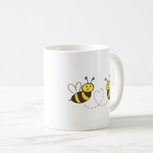 Mug Honey Bees with Heart (Devant droit)