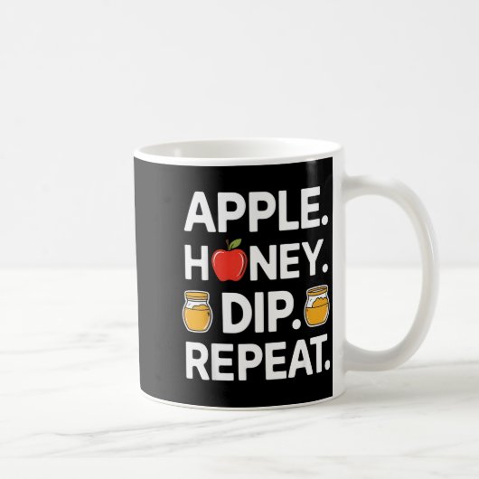 Mug Honey Dip Repeat Funny Rosh Hashanah Jewish New Ye (Droite)