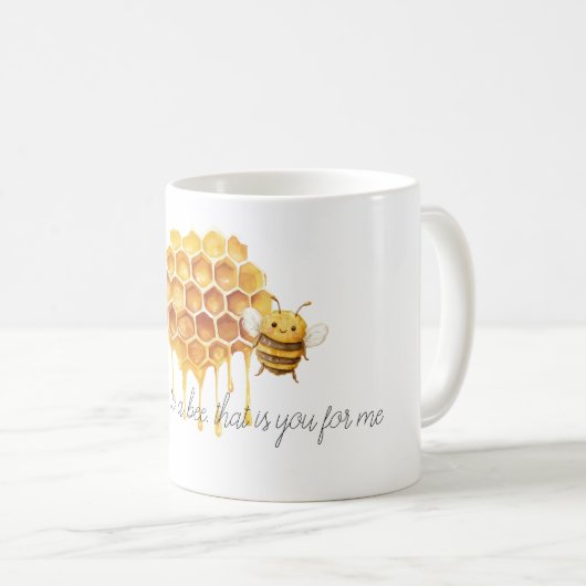 Mug Honey to a Bee (Devant droit)