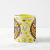 Mug Honeybee Bumblebee Queen Bee pattern Pretty gifts (Centre)