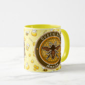 Mug Honeybee Bumblebee Queen Bee pattern Pretty gifts (Devant droit)
