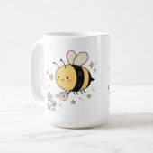 Mug  Honeybee Watering Wildflowers Pollinator Garden  (Devant gauche)
